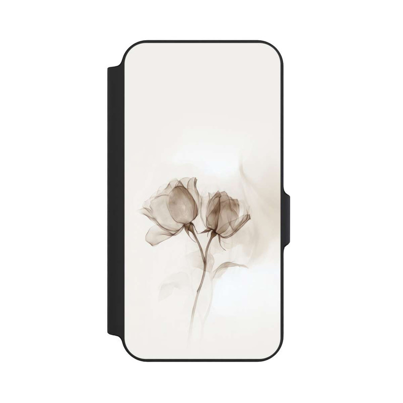 Galaxy S23 FE NIVOflip Braune Rose Blume Nebel