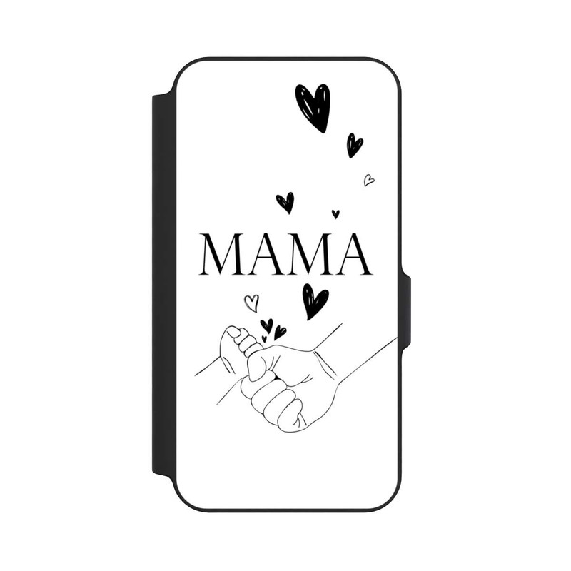 Galaxy S23 FE NIVOflip Mothers Day Line Art Hands Black and White