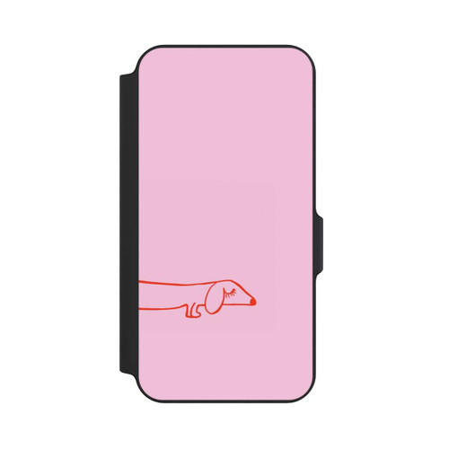 Samsung Galaxy S23 FE NIVOflip Dachshund Illustration Pink