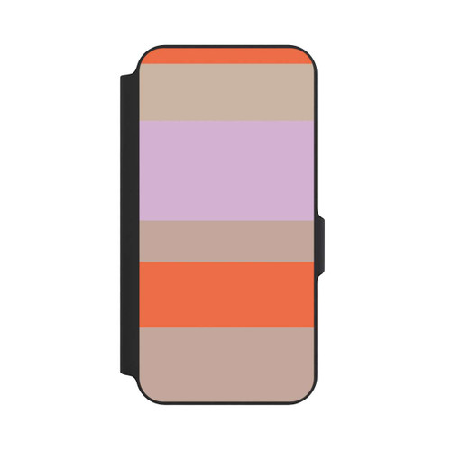 Samsung Galaxy S23 FE NIVOflip Moca Lila Orange Stripes