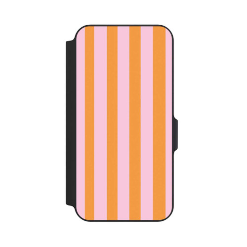 Samsung Galaxy S23 FE NIVOflip Orange Rosa Streifen