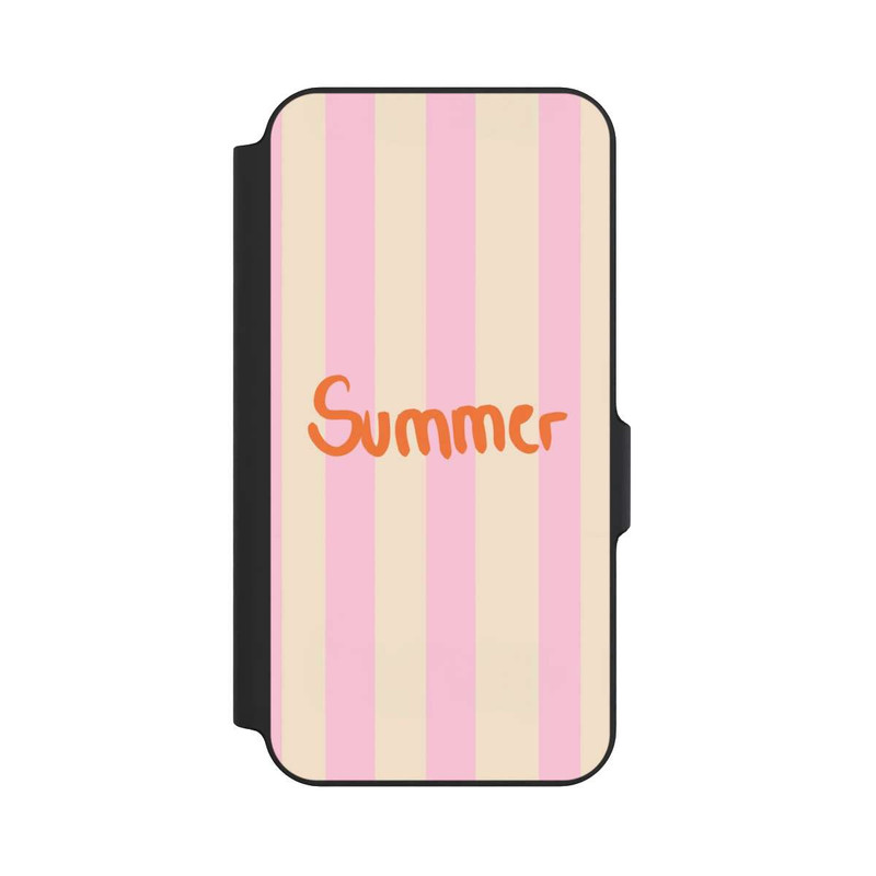 Galaxy S23 FE NIVOflip Summer Pink And Orange Stripes