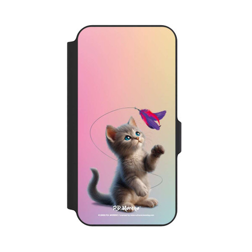 Samsung Galaxy S23 FE NIVOflip Playing Cat with Feather