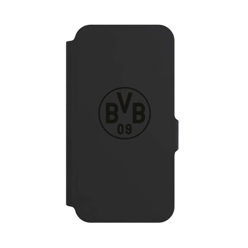 Samsung Galaxy S23 FE NIVOflip BVB Logo Schwarz Transparent