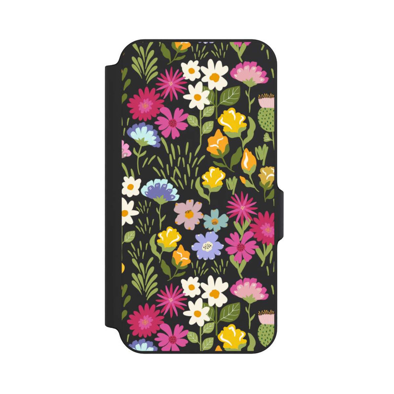 Galaxy S23 FE NIVOflip Bunte Sommerblumen Transparent