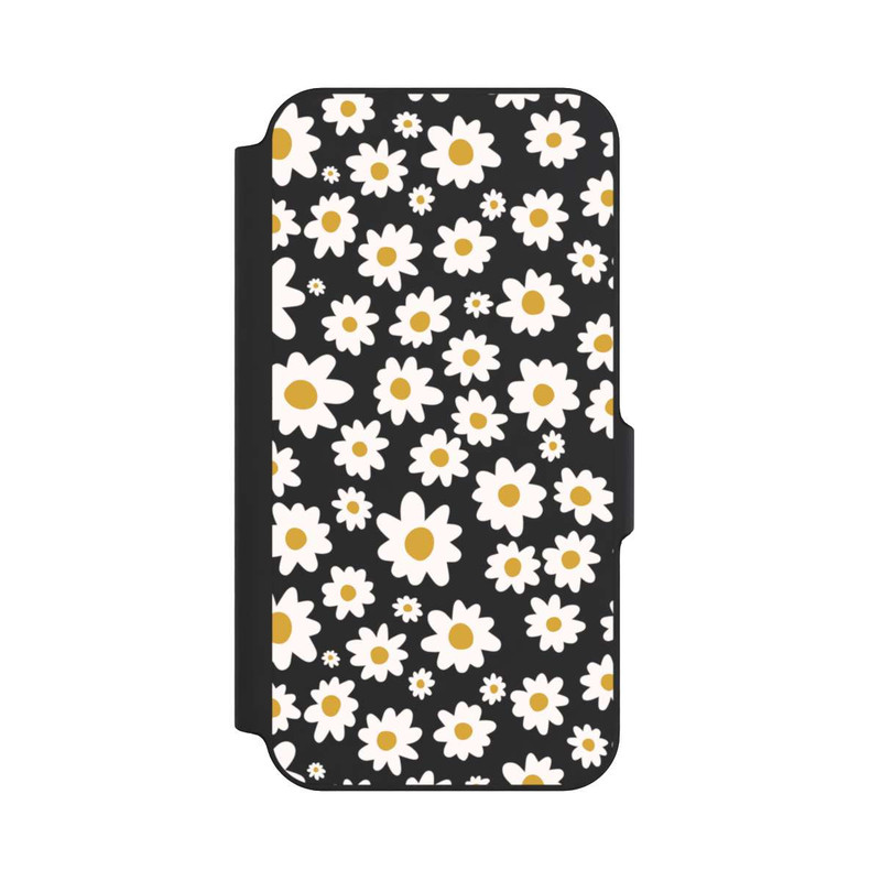 Galaxy S23 FE NIVOflip Daisy Flower Seamless Pattern Transparent