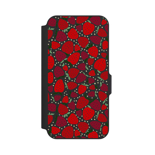 Samsung Galaxy S23 FE NIVOflip Strawberry Pattern Comic Transparent