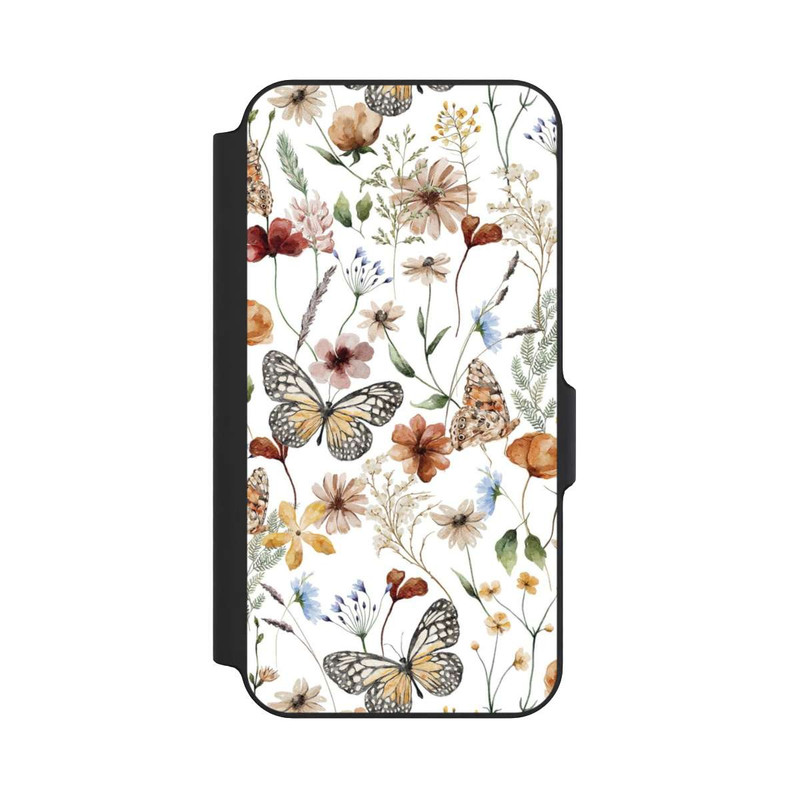 Galaxy S23 FE NIVOflip Wildflowers and Butterflies Pattern