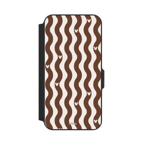 Samsung Galaxy S23 FE NIVOflip Mickey Mouse Brown Pattern Waves