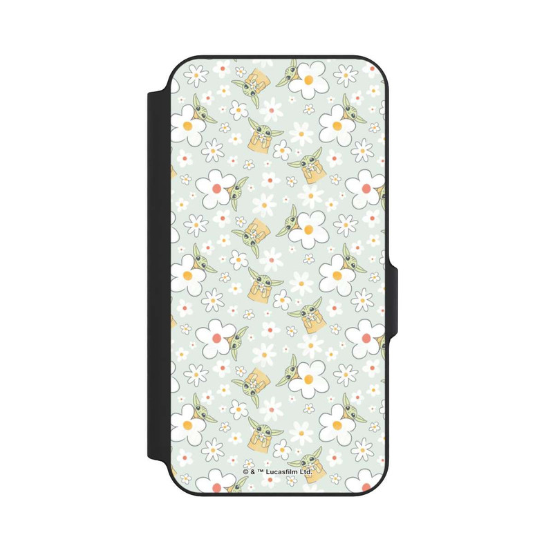Galaxy S23 FE NIVOflip Baby Yoda Flower Pattern