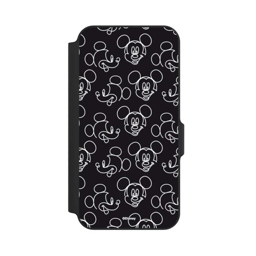 Samsung Galaxy S23 FE NIVOflip Disney Mickey Faces Black Line Art Pattern