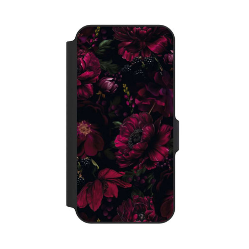 Samsung Galaxy S23 FE NIVOflip Dunkle Rote Blumen Liebe