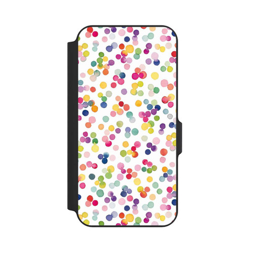 Samsung Galaxy S23 FE NIVOflip Watercolour Punkte Bunt