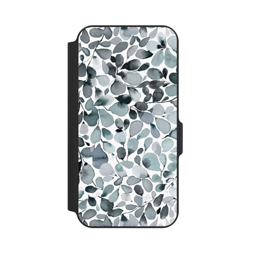 Samsung Galaxy S23 FE NIVOflip Eucalyptus Watercolor Leaves Grey