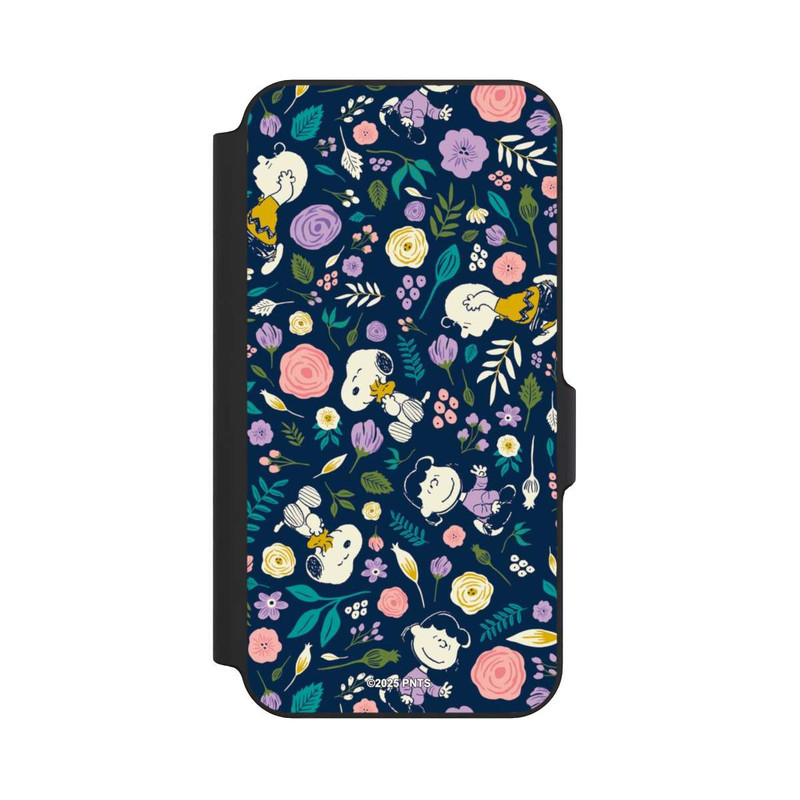 Galaxy S23 FE NIVOflip Peanuts Dark Flower Pattern