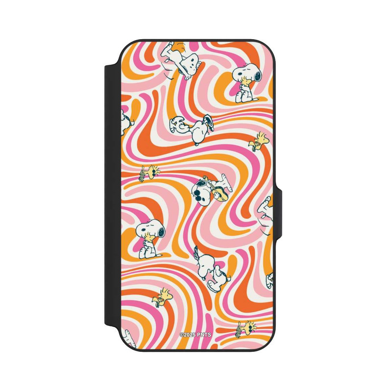 Galaxy S23 FE NIVOflip Peanuts Hippie Pattern Orange