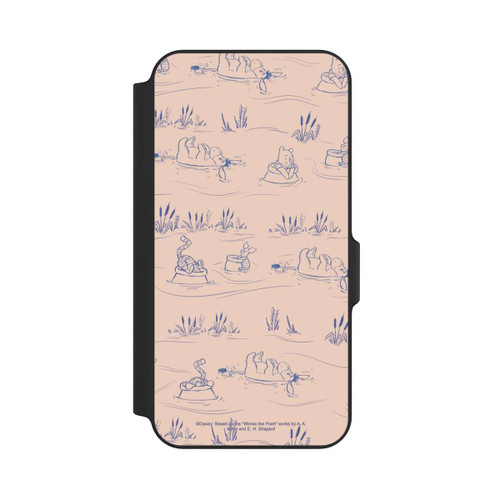 Samsung Galaxy S23 FE NIVOflip Winnie the Pooh Retro Pattern Bridges Pink