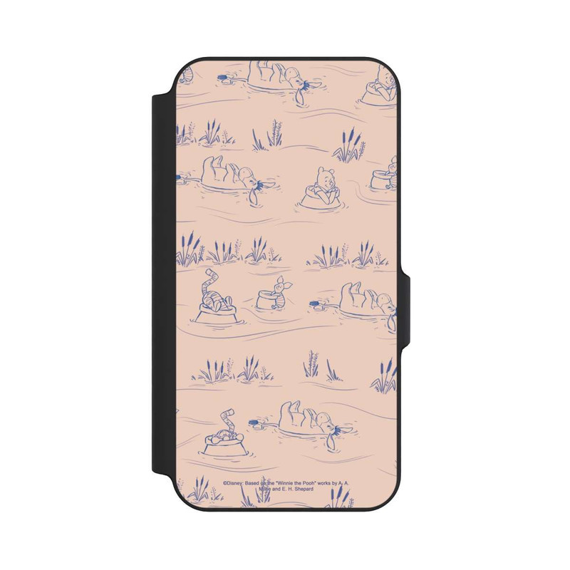 Galaxy S23 FE NIVOflip Winnie the Pooh Retro Pattern Bridges Pink
