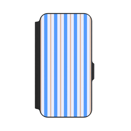 Samsung Galaxy S23 FE NIVOflip Streifen Blau Beige