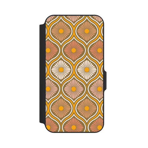 Samsung Galaxy S23 FE NIVOflip Groovy 70s Retro Mid-Century Daisy Flowers