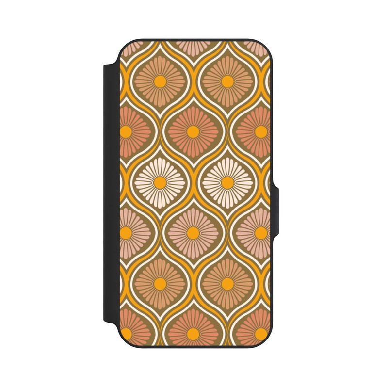 Galaxy S23 FE NIVOflip Groovy 70s Retro Mid-Century Daisy Flowers