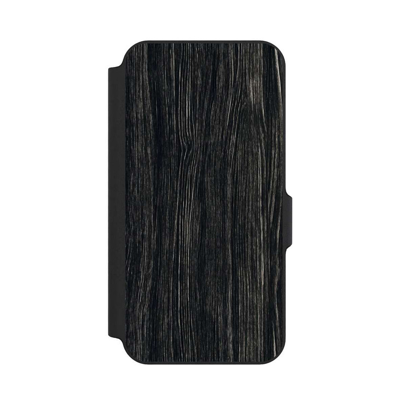 Galaxy S23 FE NIVOflip Dunkle Holzstruktur