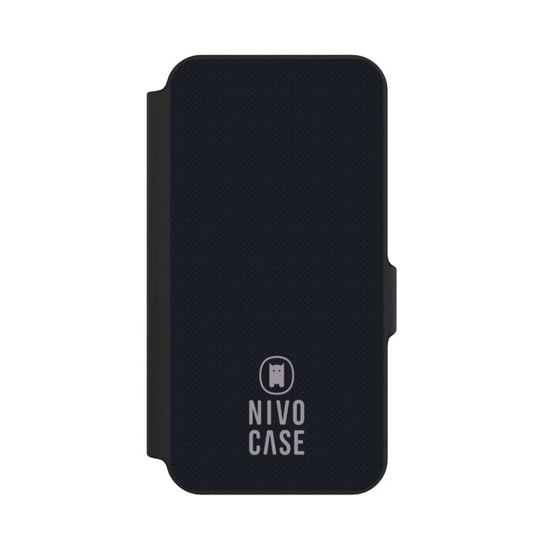 Galaxy S23 FE NIVOflip Nivocase Logo Schwarz Grau