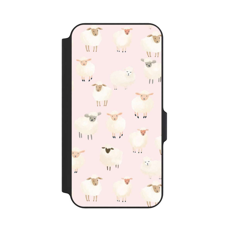 Galaxy S23 FE NIVOflip Sheep Pattern Light Pink with AI