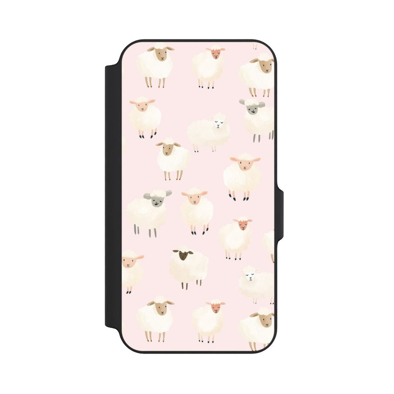 Galaxy S23 FE NIVOflip Sheep Pattern Light Pink with AI