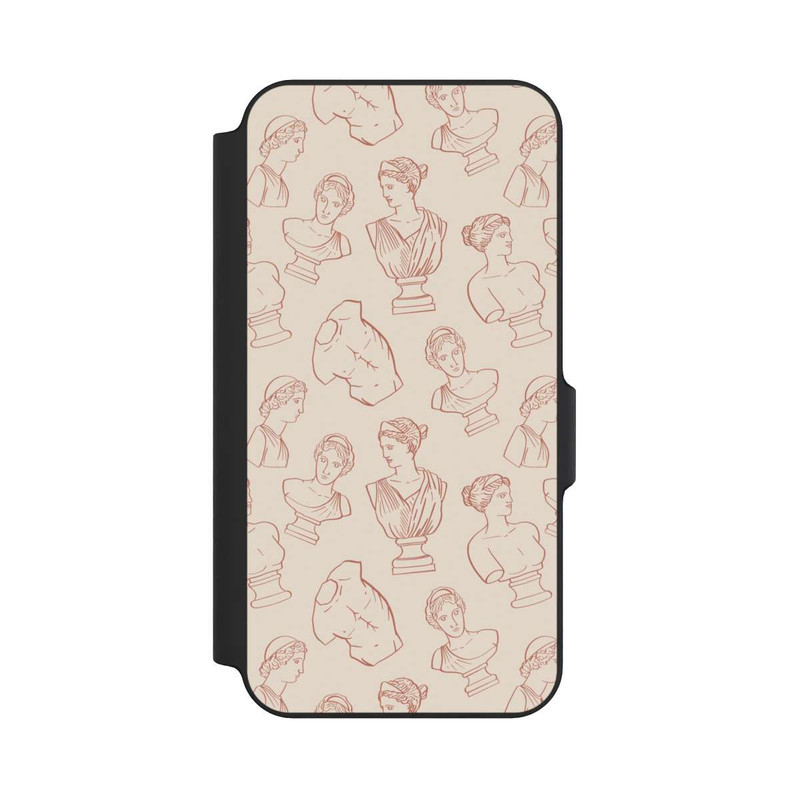 Galaxy S23 FE NIVOflip Griechische Büsten Art-Déco Braun