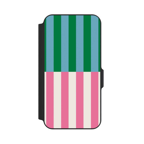 Samsung Galaxy S23 FE NIVOflip Motif Rayé Vert Rose