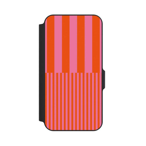 Samsung Galaxy S23 FE NIVOflip Streifenmuster Pink Rot