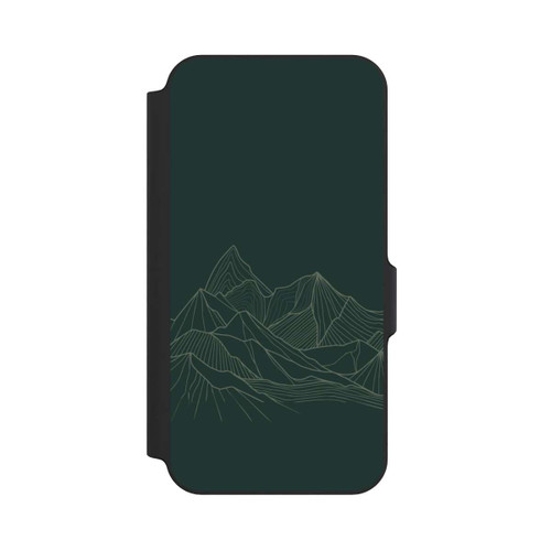 Samsung Galaxy S23 FE NIVOflip Dessin Au Trait De Montagne Vert