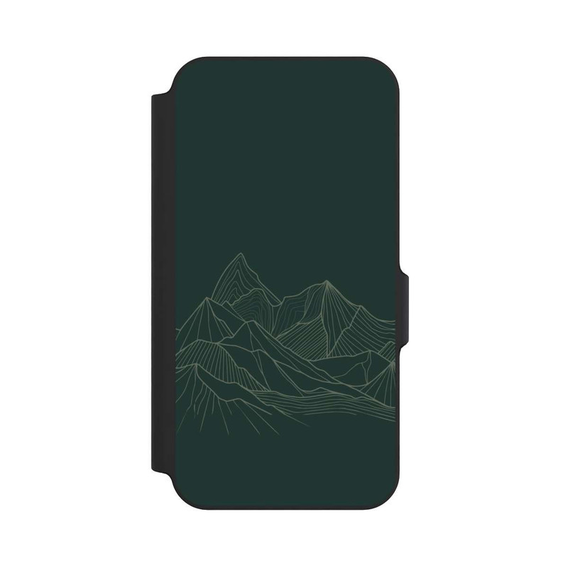 Galaxy S23 FE NIVOflip Dessin Au Trait De Montagne Vert