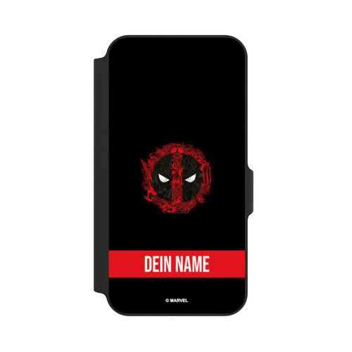 Samsung Galaxy S23 FE NIVOflip Deadpool Logo Personalisierbar