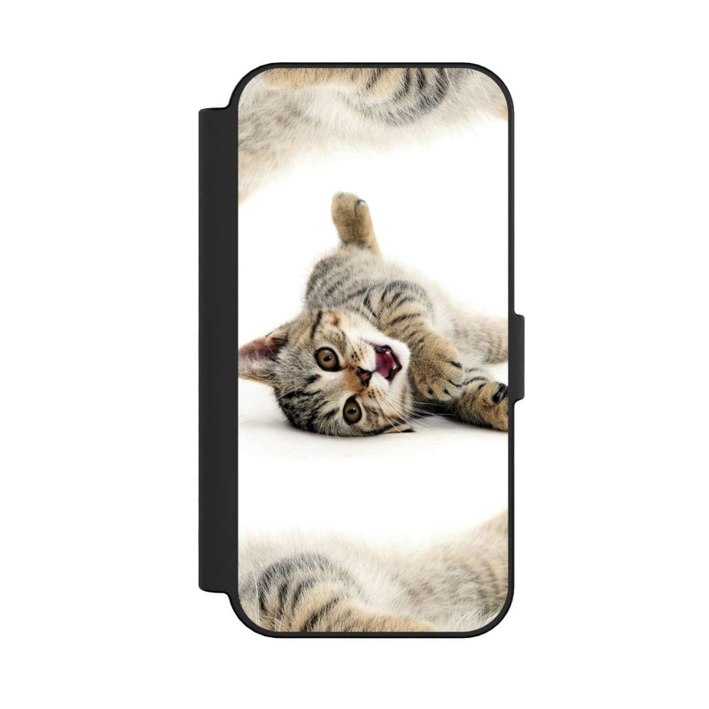 iPhone 16 NIVOflip Sich wälzende Katze