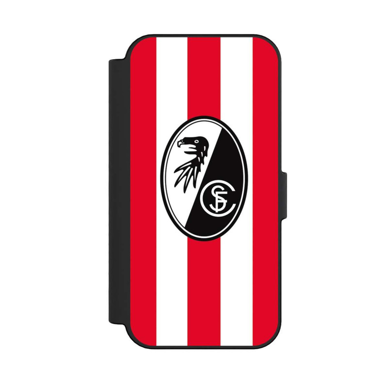iPhone 16 NIVOflip SC Freiburg - Rot Gestreift