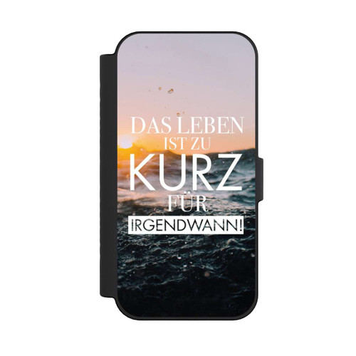 Apple iPhone 16 NIVOflip Leben zu Kurz für Irgendwann