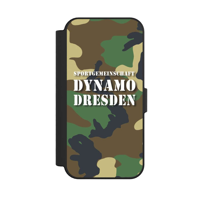 iPhone 16 NIVOflip SGDD Camouflage Grün - Dynamo Dresden