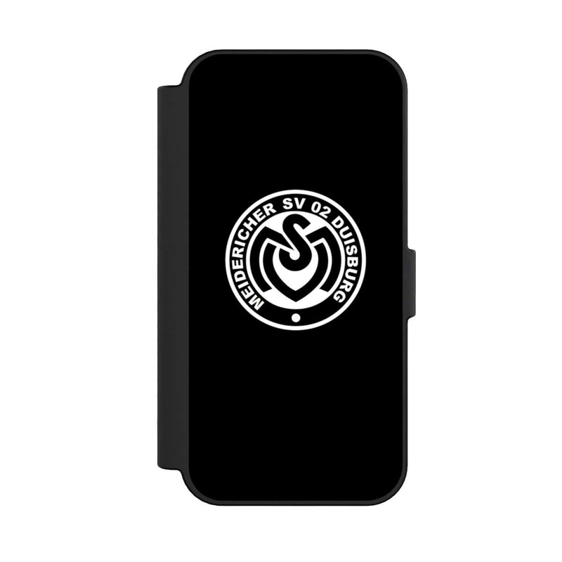 iPhone 16 NIVOflip MSV Logo auf Schwarz