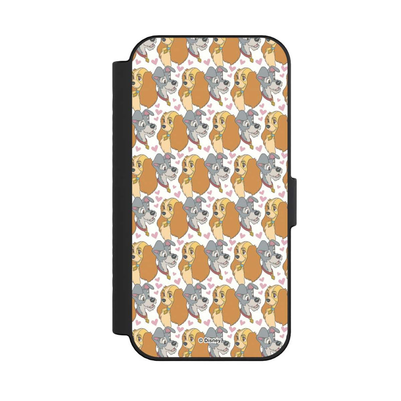 iPhone 16 NIVOflip Lady and the Tramp Pattern Hearts