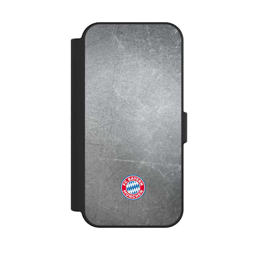 Apple iPhone 16 NIVOflip Logo FCB Classique Petit - Coloré sur Fond Métallique