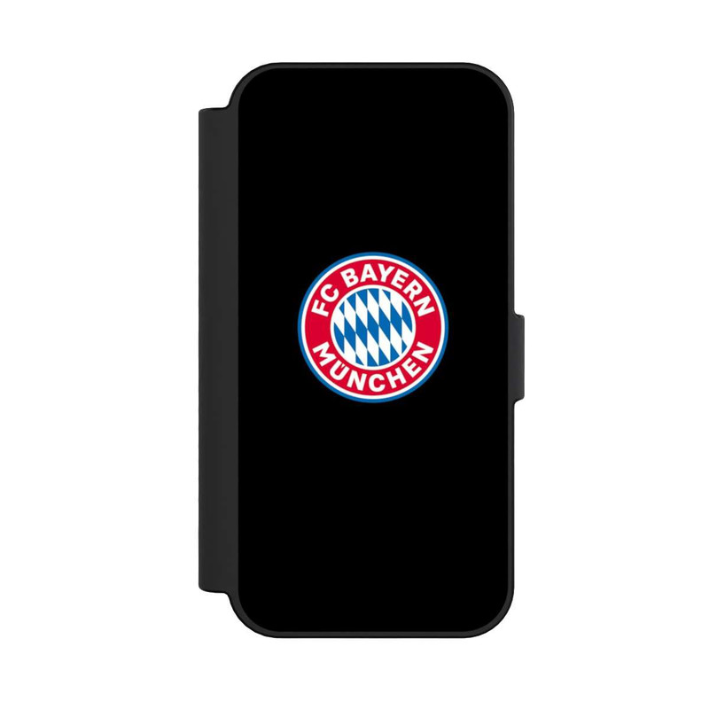 iPhone 16 NIVOflip FCB Logo auf Schwarz