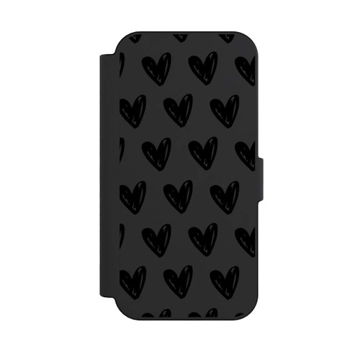 Apple iPhone 16 NIVOflip Herzen Schwarz ohne Hintergrund