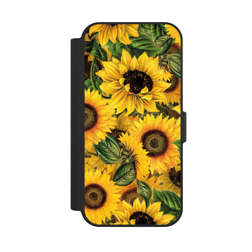 Apple iPhone 16 NIVOflip Sonnenblumenmuster