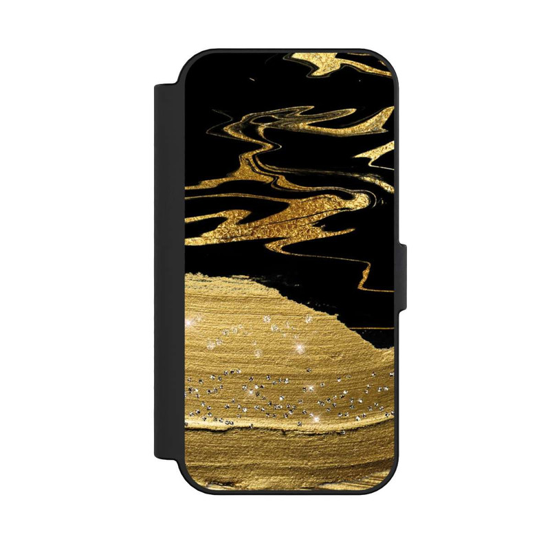 iPhone 16 NIVOflip Marmoradern im Goldlook