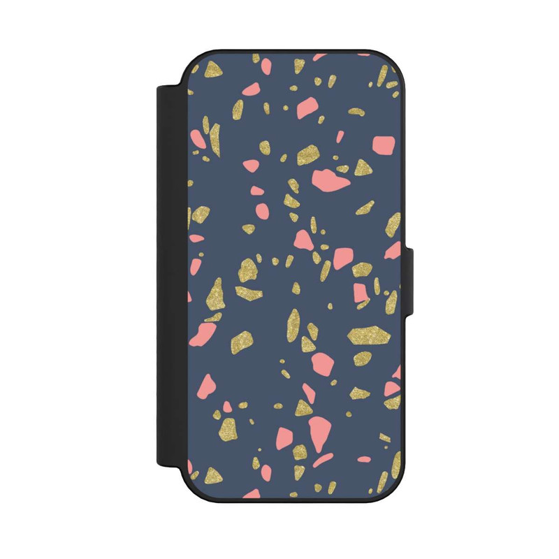 iPhone 16 NIVOflip Terazzo Gold-Optik