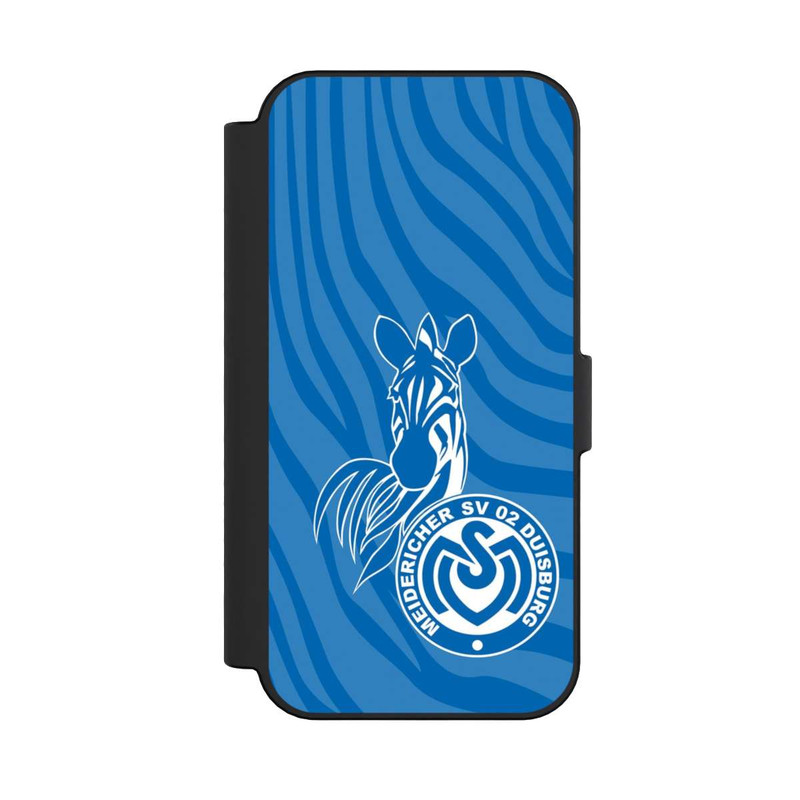 iPhone 16 NIVOflip Zebra Hellblau - MSV