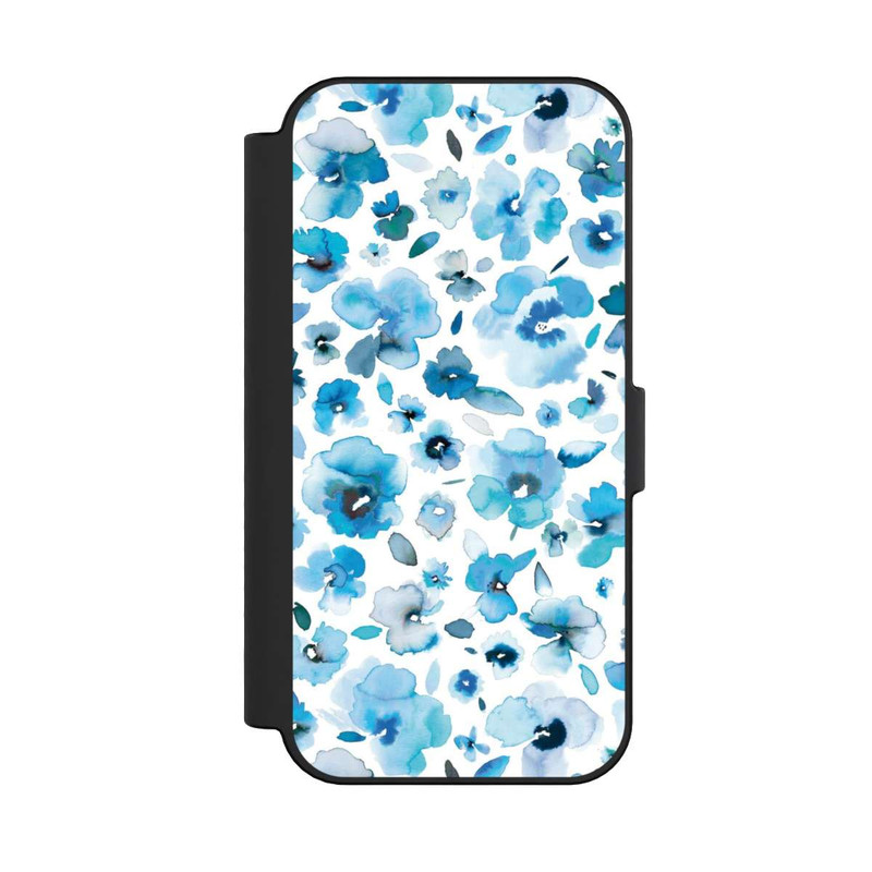 iPhone 16 NIVOflip Blaue tropische Blumen