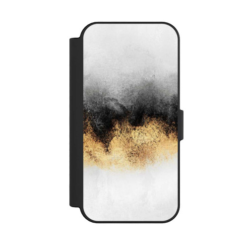 Apple iPhone 16 NIVOflip Grauer Himmelstaub Golddruck